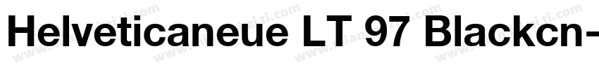 Helveticaneue LT 97 Blackcn字体转换